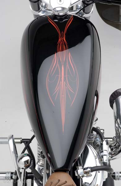 Custom bike built by Bill Steele in Oakdale, PA, February 14, 2004, photographed by Michael Lichter in Columbus, OH. ©2004 Michael Lichter